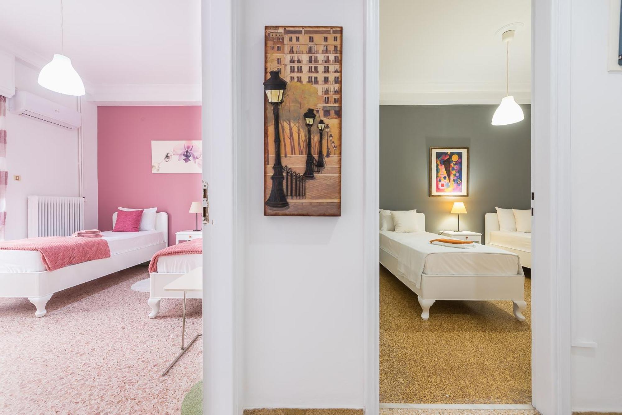 Private Rooms Athens - Shared Bathroom 部屋 写真